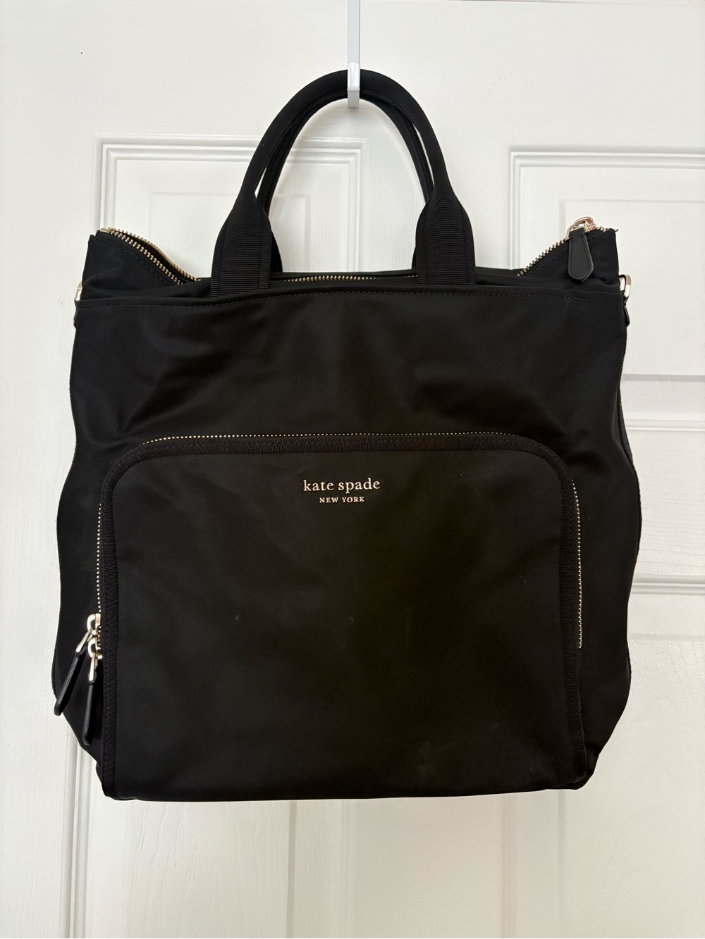 kate spade New York Black Nylon laptop bag